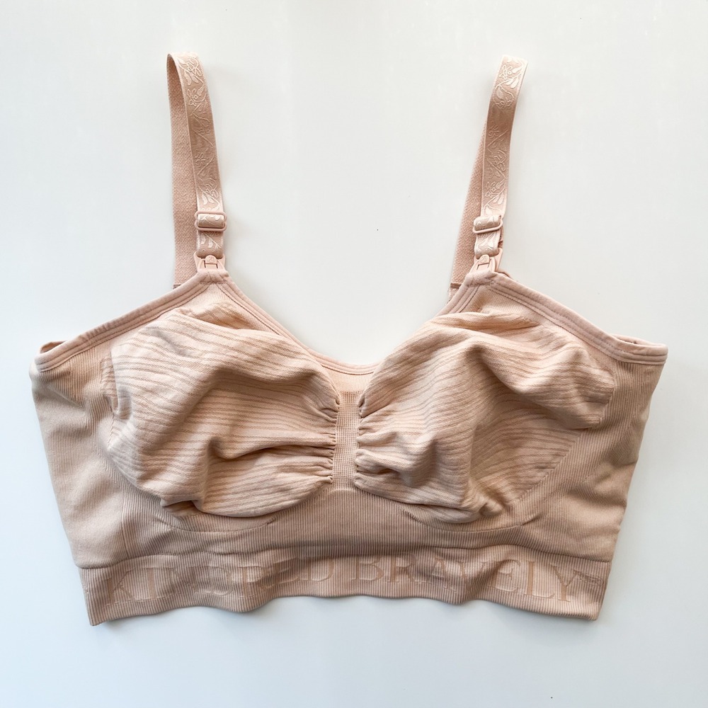 Kindred Bravely Sublime Nursing Sports Bra Tan Beige Womens Large